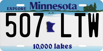 MN license plate 507LTW