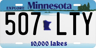 MN license plate 507LTY