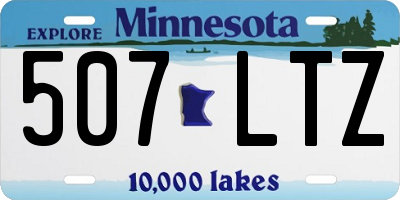 MN license plate 507LTZ