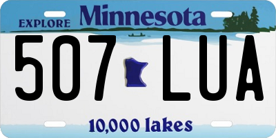 MN license plate 507LUA