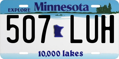 MN license plate 507LUH
