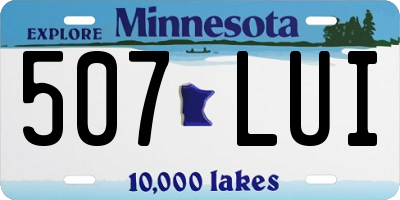MN license plate 507LUI