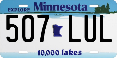 MN license plate 507LUL