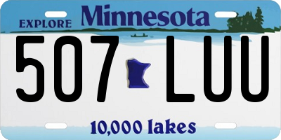MN license plate 507LUU