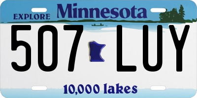 MN license plate 507LUY