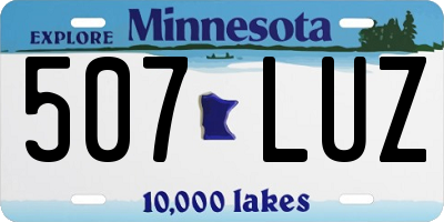MN license plate 507LUZ