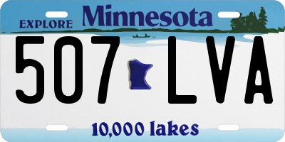 MN license plate 507LVA