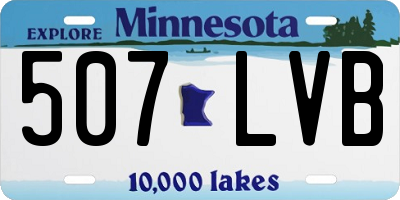 MN license plate 507LVB