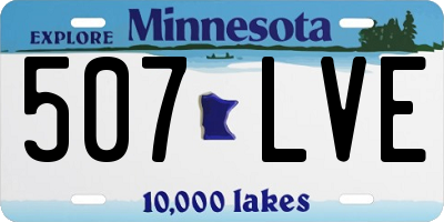 MN license plate 507LVE