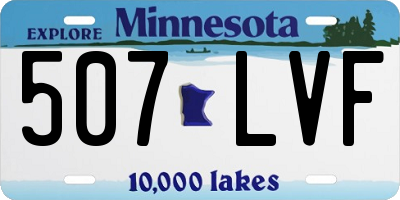 MN license plate 507LVF