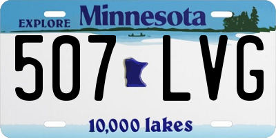 MN license plate 507LVG