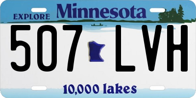 MN license plate 507LVH