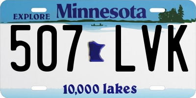 MN license plate 507LVK