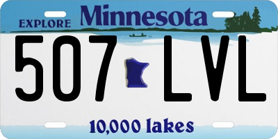 MN license plate 507LVL