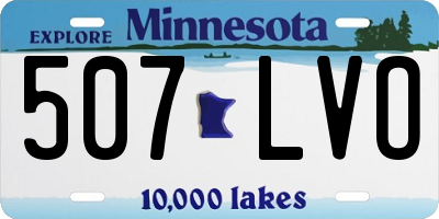 MN license plate 507LVO