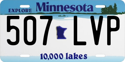 MN license plate 507LVP