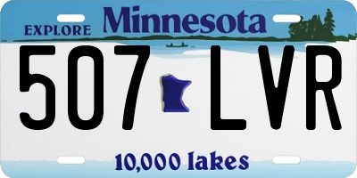 MN license plate 507LVR
