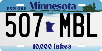 MN license plate 507MBL