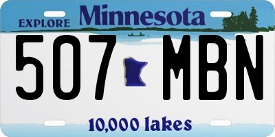 MN license plate 507MBN