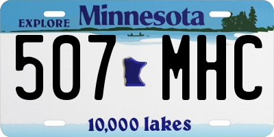 MN license plate 507MHC