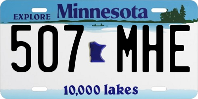 MN license plate 507MHE