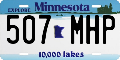 MN license plate 507MHP