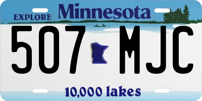 MN license plate 507MJC