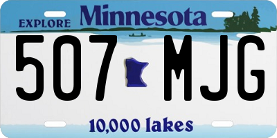 MN license plate 507MJG