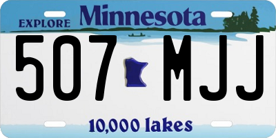 MN license plate 507MJJ