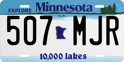 MN license plate 507MJR