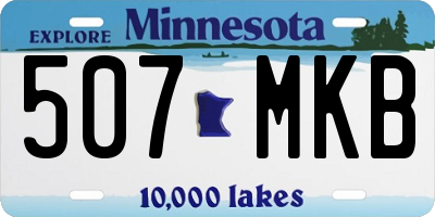 MN license plate 507MKB