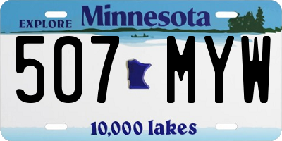 MN license plate 507MYW