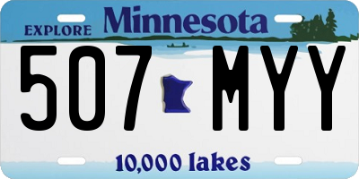 MN license plate 507MYY