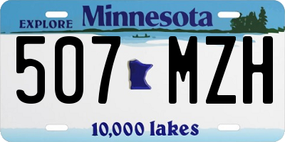 MN license plate 507MZH
