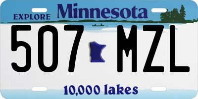 MN license plate 507MZL