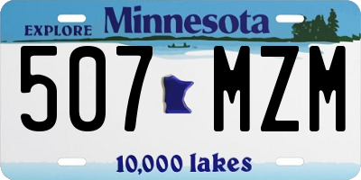 MN license plate 507MZM