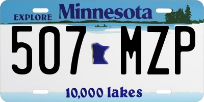 MN license plate 507MZP