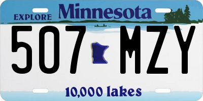 MN license plate 507MZY