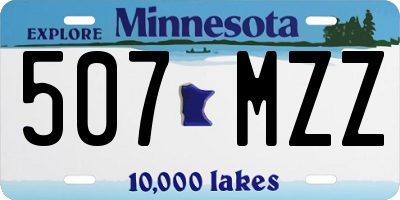 MN license plate 507MZZ