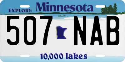 MN license plate 507NAB