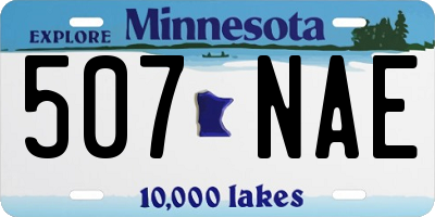 MN license plate 507NAE