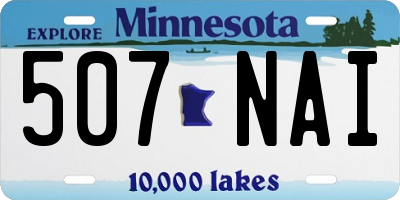 MN license plate 507NAI