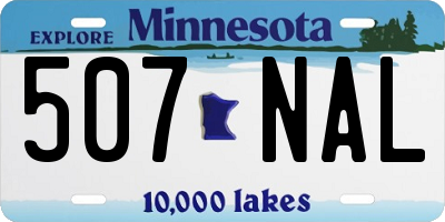 MN license plate 507NAL
