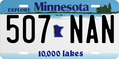 MN license plate 507NAN
