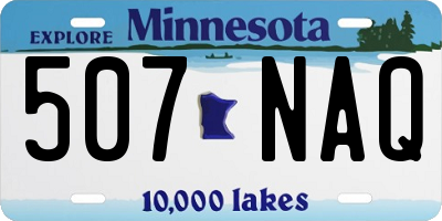 MN license plate 507NAQ