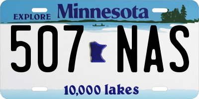 MN license plate 507NAS