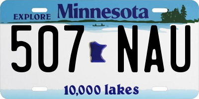 MN license plate 507NAU