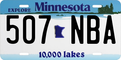 MN license plate 507NBA
