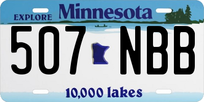 MN license plate 507NBB
