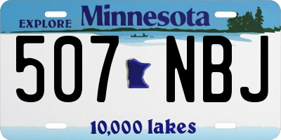 MN license plate 507NBJ